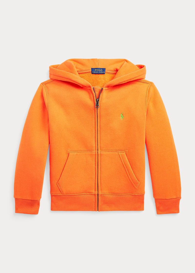 ラルフ ローレン パーカー ボーイ オレンジ 1.5-6 年 フリース Full-zip MWOLB8542